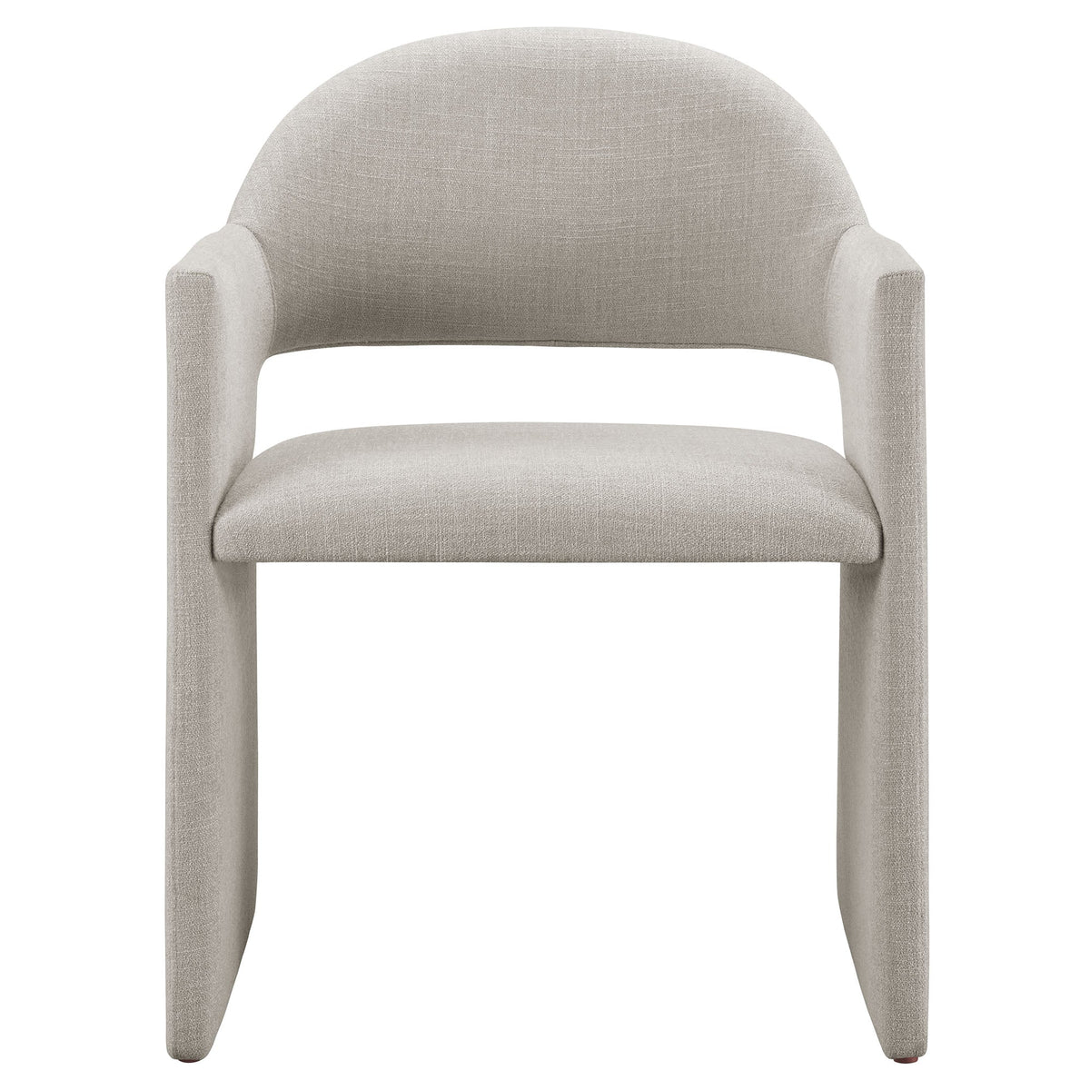 Talia upholstered fabric dining armchair beige curved back with armrests by Modway on Tampa Home & Garden Store
