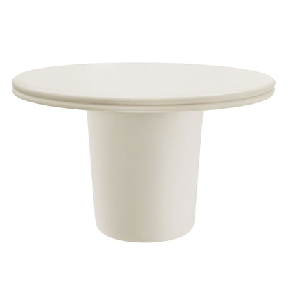 Brion 48 Inch Concrete Round Patio Dining Table