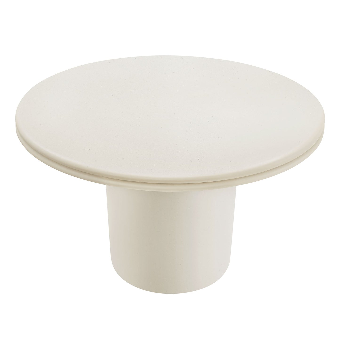 Brion 48 Inch Concrete Round Patio Dining Table