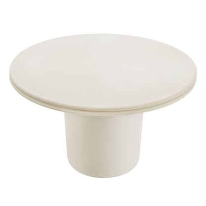Brion 48 Inch Concrete Round Patio Dining Table