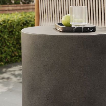 Brion by Modway Concrete Stool for Patio Use