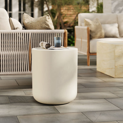 Brion by Modway Concrete Stool for Patio Use