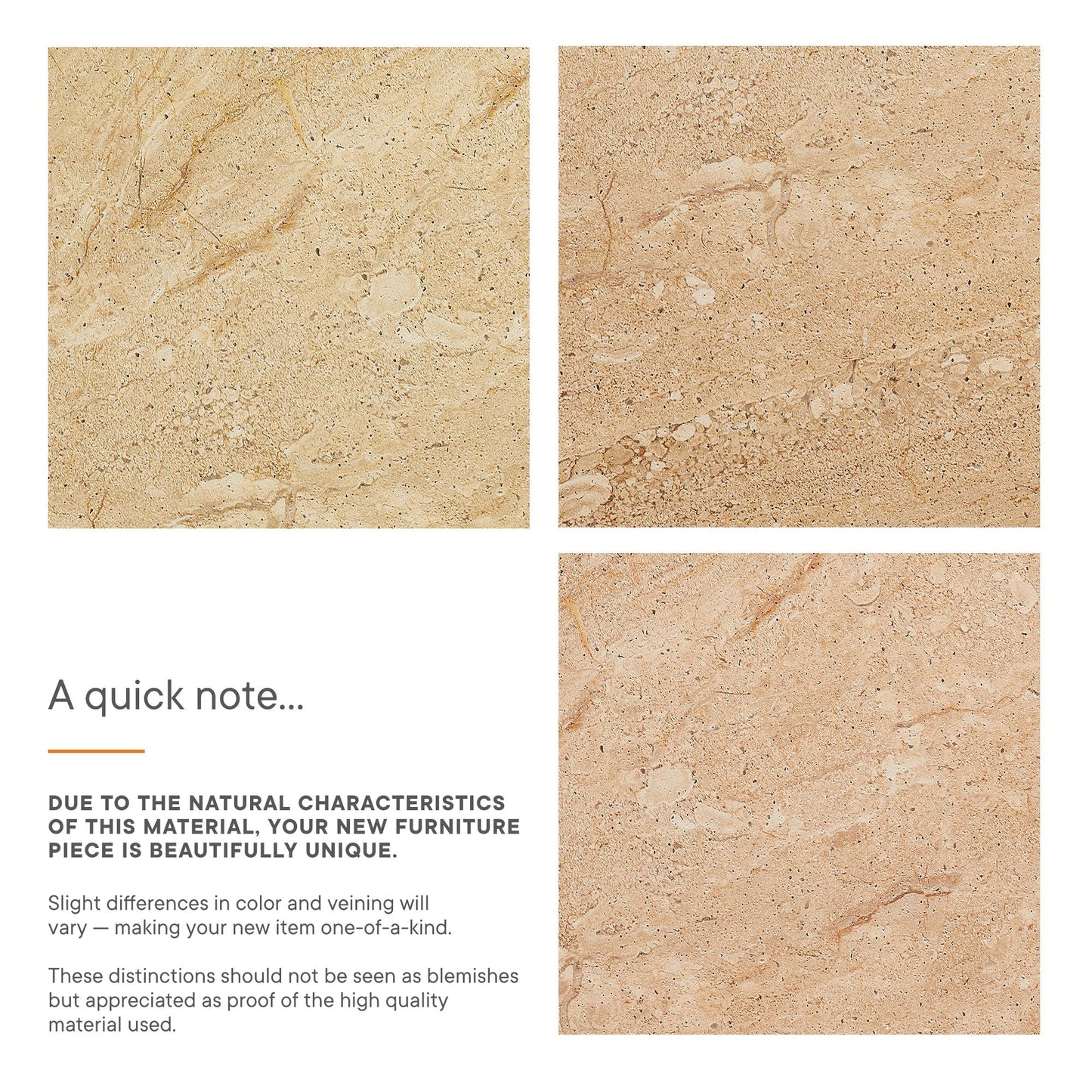 Elowen Travertine Side Table for Home and Patio