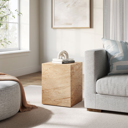 Jordana Square Concrete Side Table For A Patio
