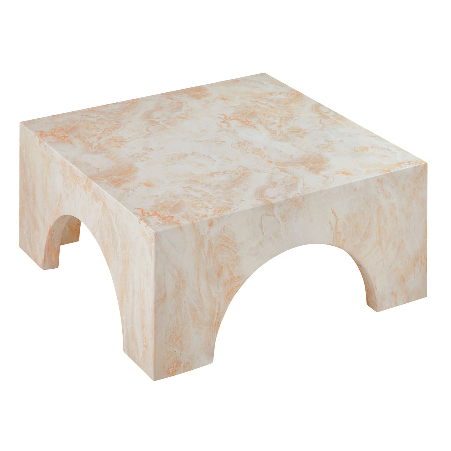 Valen Arched Concrete Coffee Table For the Patio