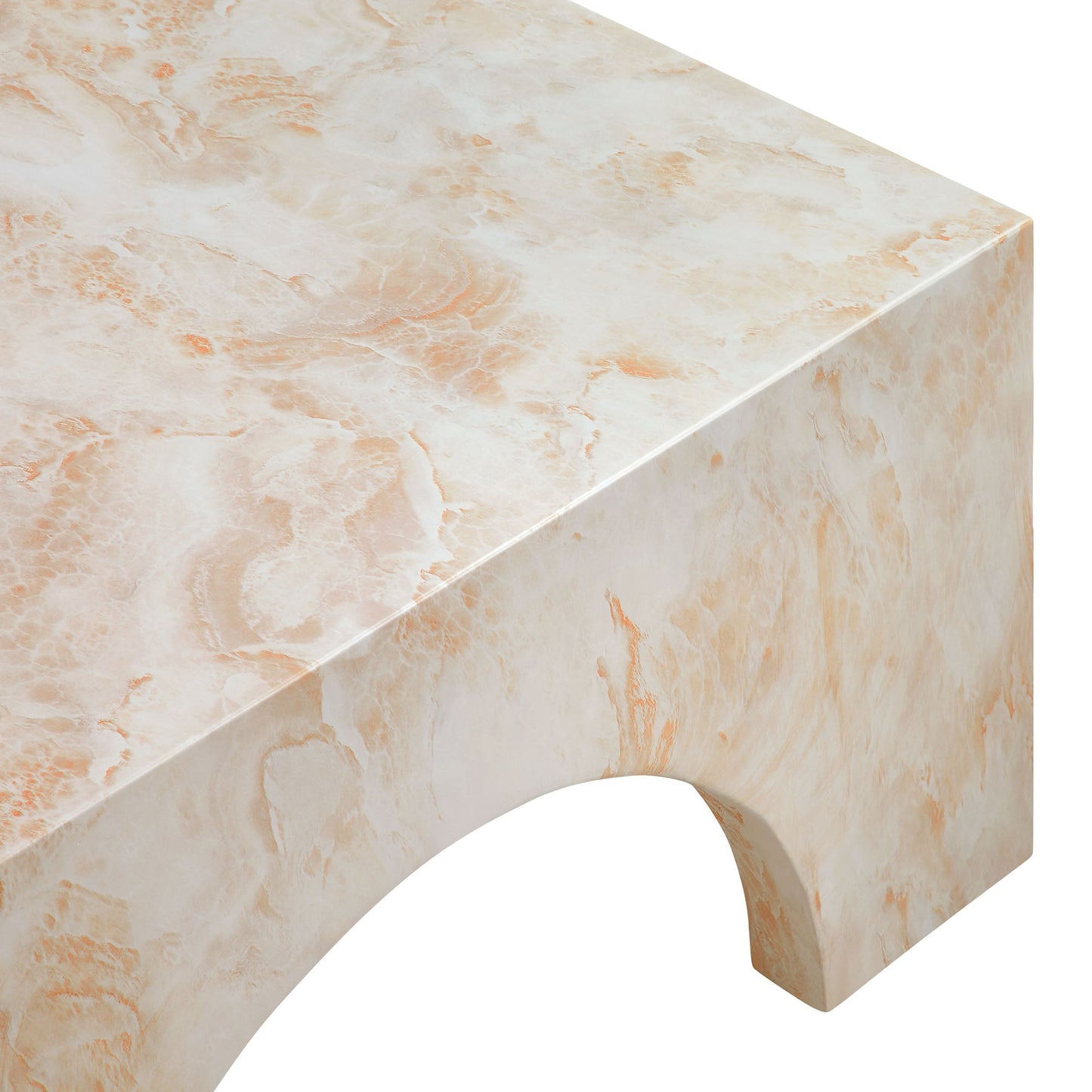 Valen Arched Concrete Coffee Table For the Patio