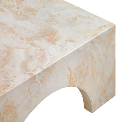 Valen Arched Concrete Coffee Table For the Patio