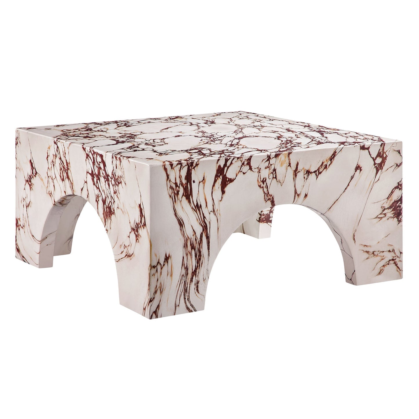 Valen Arched Concrete Coffee Table For the Patio