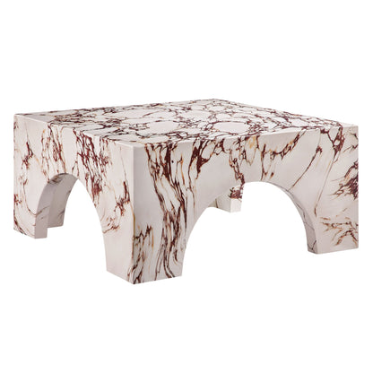 Valen Arched Concrete Coffee Table For the Patio