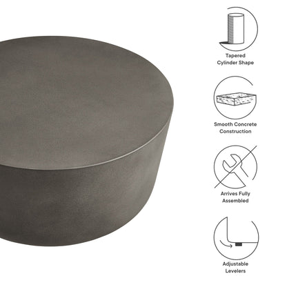 Brion Indoor and Outdoor Concrete Coffee Table