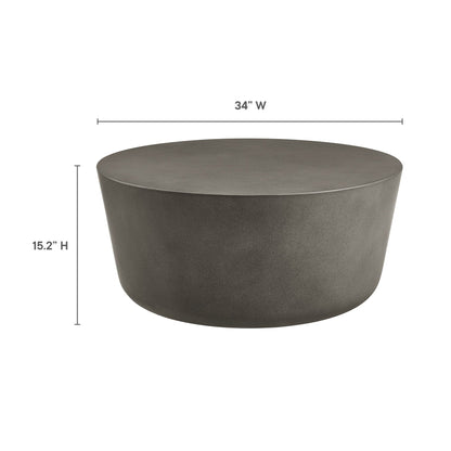 Brion Indoor and Outdoor Concrete Coffee Table
