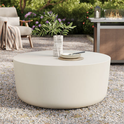 Brion Indoor and Outdoor Concrete Coffee Table