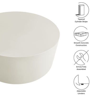 Brion Indoor and Outdoor Concrete Coffee Table