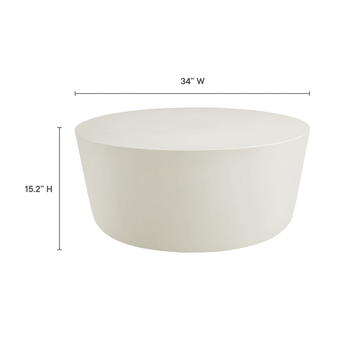 Brion Indoor and Outdoor Concrete Coffee Table