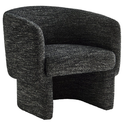 Muse Boucle Fabric Barrel Accent Chair by Modway, charcoal boucle upholstery on Tampa Home & Garden Store