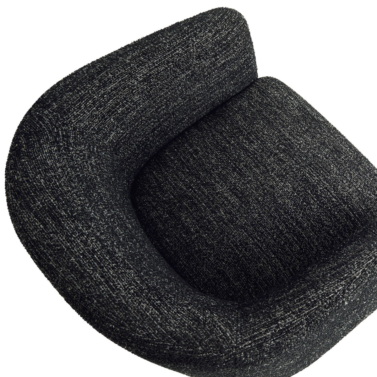 Muse Boucle Fabric Barrel Accent Chair charcoal gray boucle upholstery by Modway on Tampa Home & Garden Store