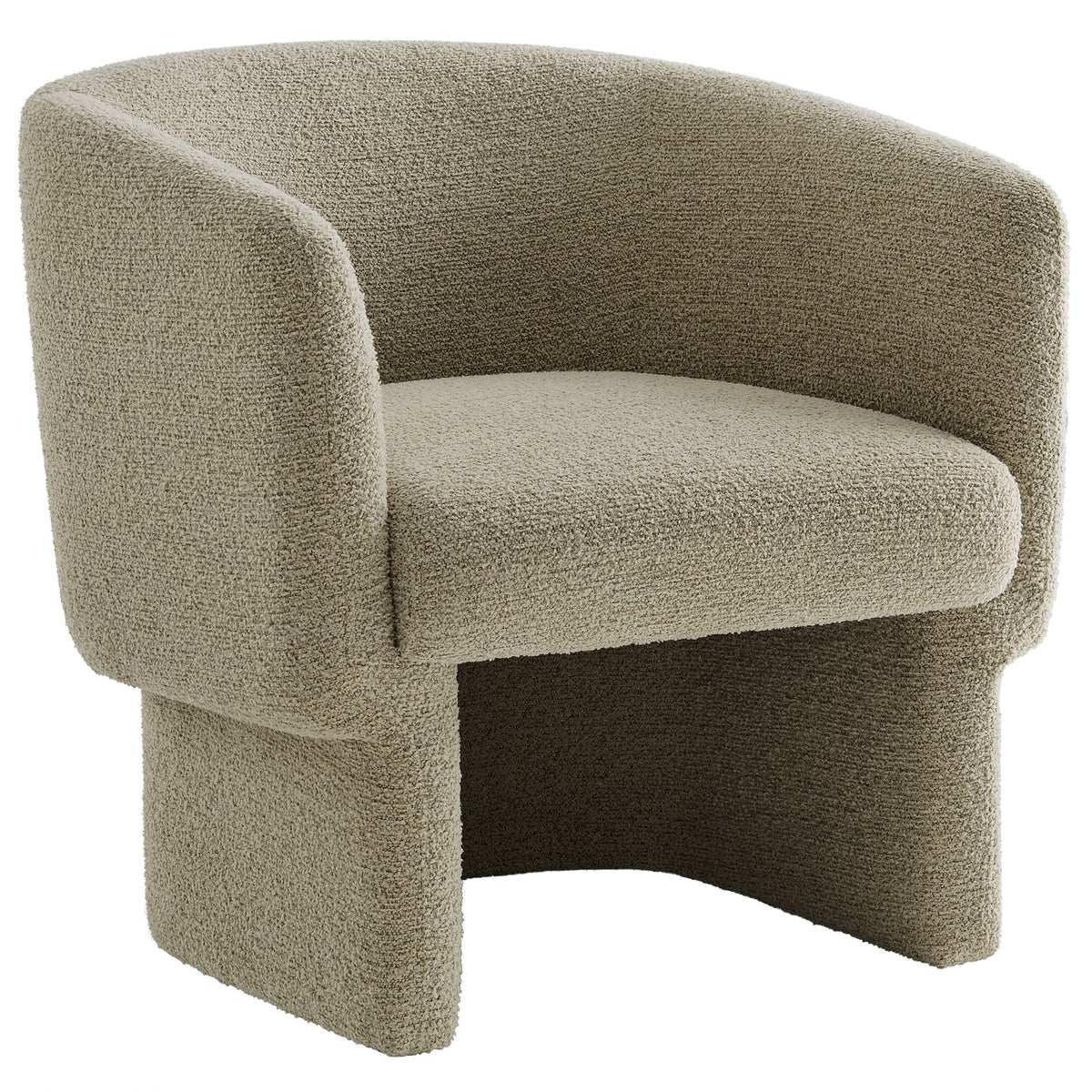 Muse Boucle Fabric Barrel Accent Chair beige boucle upholstery by Modway, HouseOfZazla on Tampa Home & Garden Store