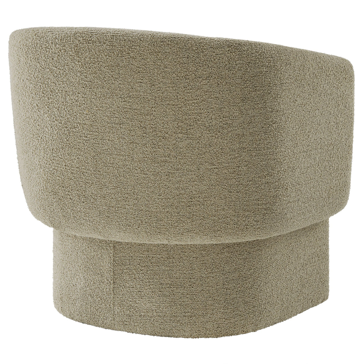 Muse Boucle Fabric Barrel Accent Chair beige boucle upholstery by Modway curved barrel on Tampa Home & Garden Store