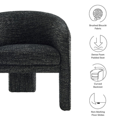 Greer Boucle Upholstered Accent Chair by Modway