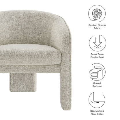 Greer Boucle Upholstered Accent Chair by Modway