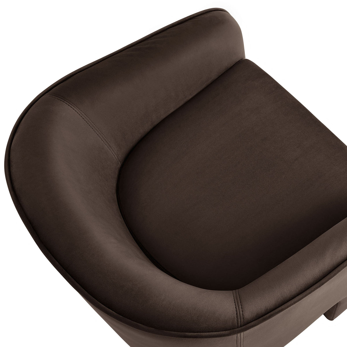 Greer performance velvet upholstered accent armchair in brown by Modway on Tampa Home & Garden Store