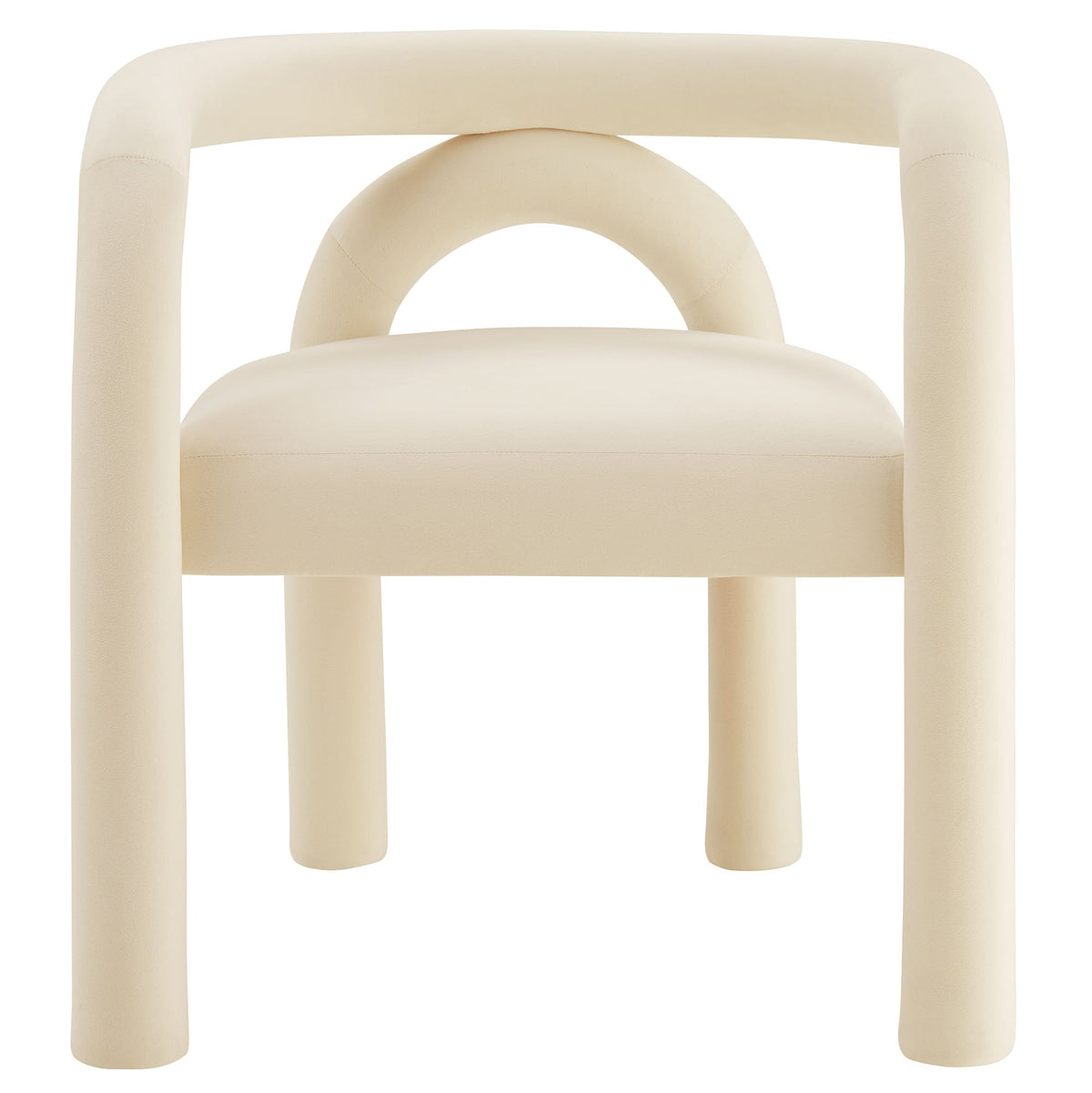Astrid Performance Velvet Dining Chair cream velvet with back and loop arms by Modway on Tampa Home & Garden Store