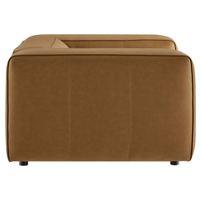Auren Vegan Leather Modular Armchair with Modway