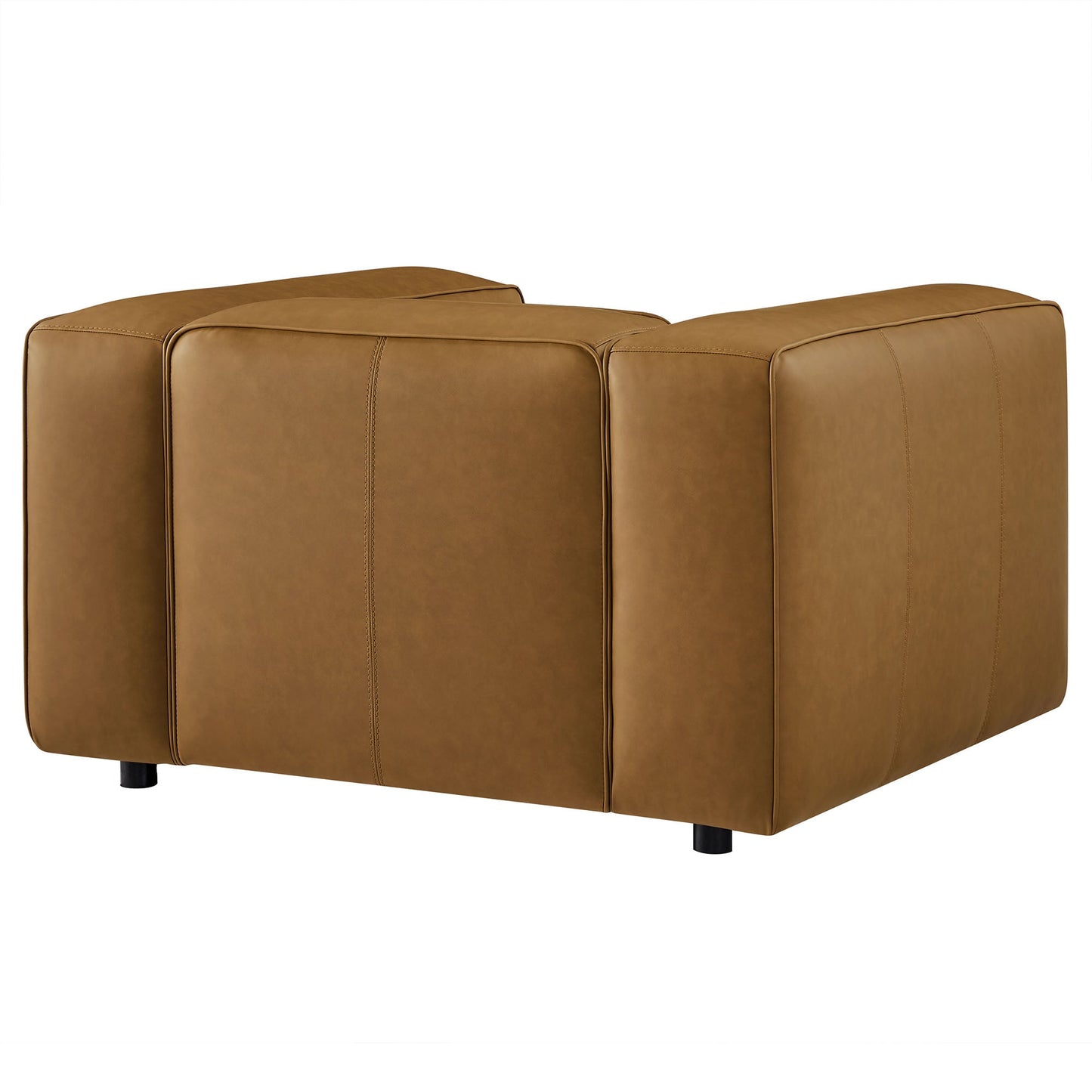 Auren Vegan Leather Modular Armchair with Modway