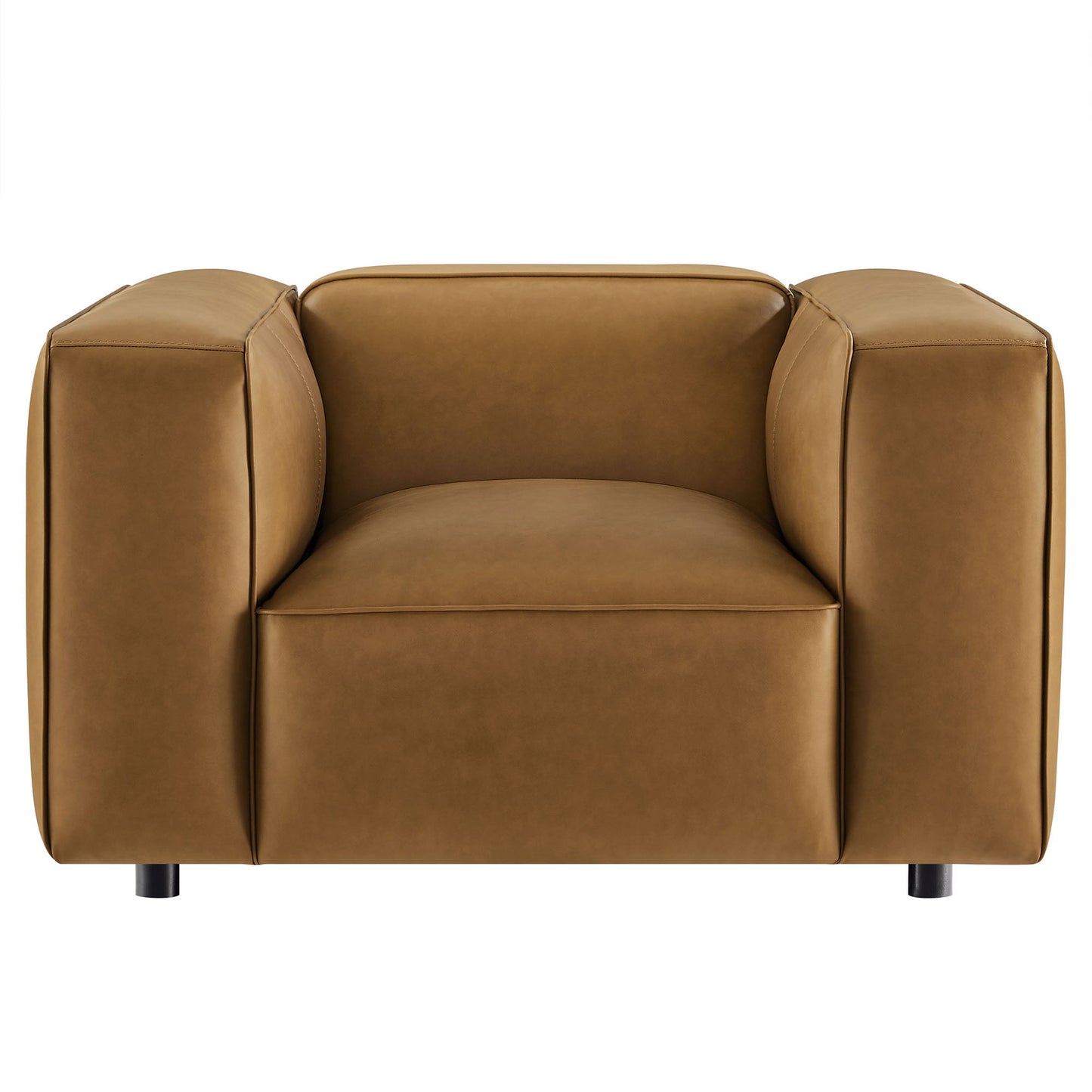 Auren Vegan Leather Modular Armchair with Modway