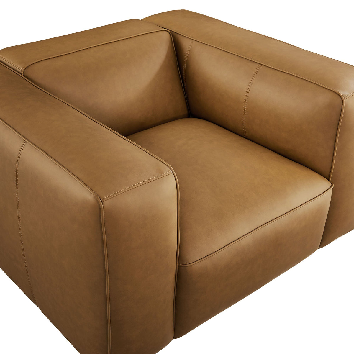 Auren Vegan Leather Modular Armchair with Modway