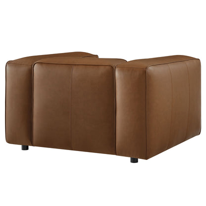 Auren Vegan Leather Modular Armchair with Modway