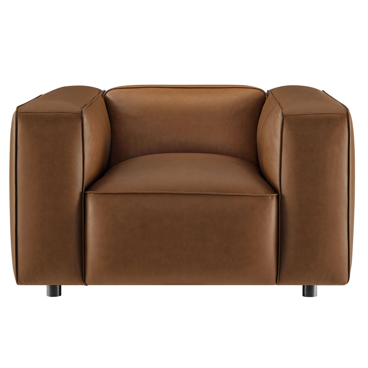 Auren Vegan Leather Modular Armchair with Modway