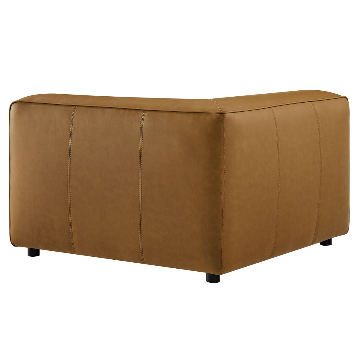 Auren upholstered vegan leather modular corner chair in tan by Modway on Tampa Home & Garden Store