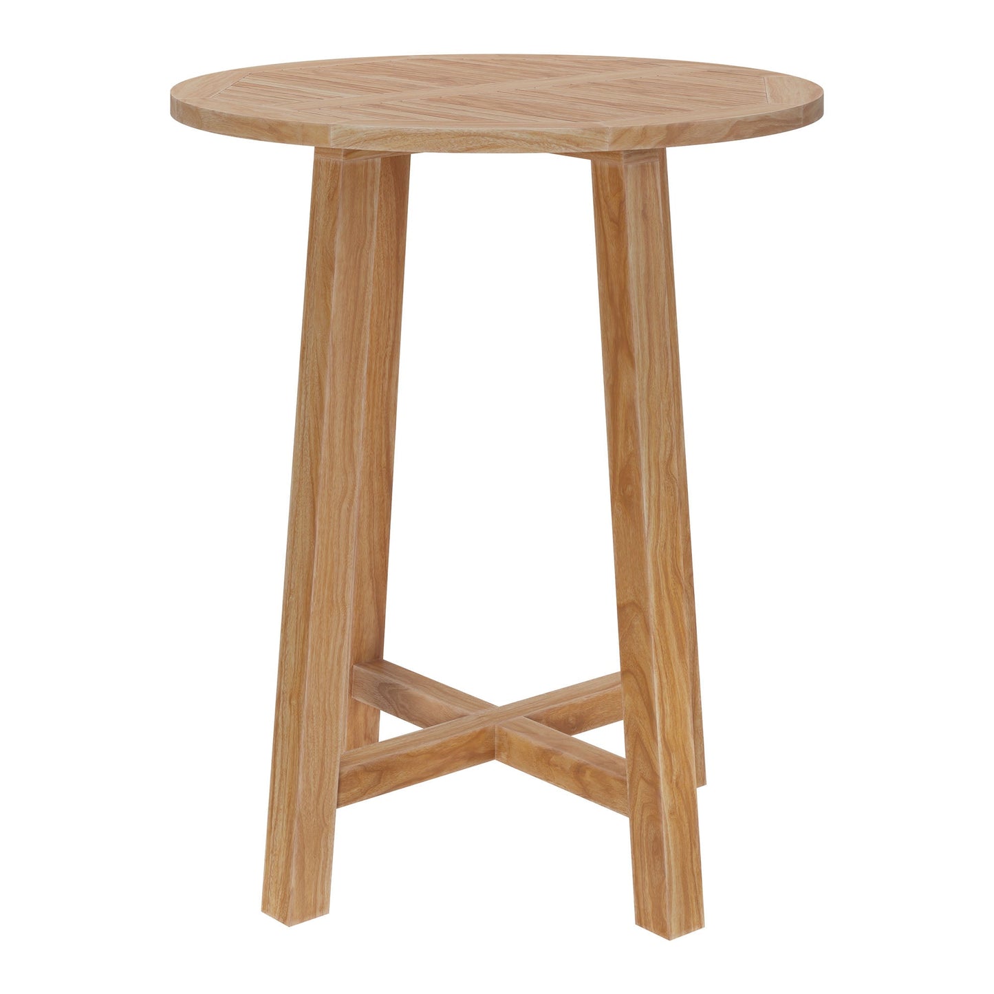 Wellspring 36in Outdoor Teak Bar Table for Patios