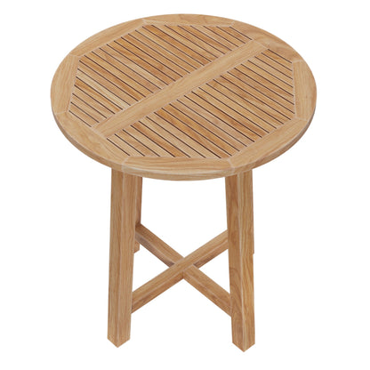 Wellspring 36in Outdoor Teak Bar Table for Patios