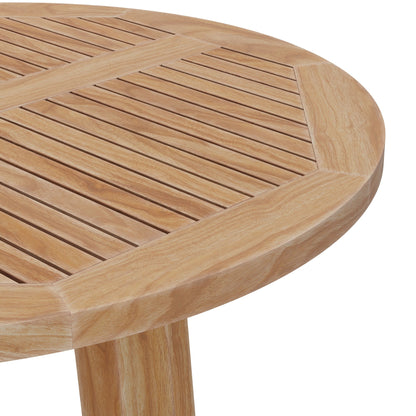 Wellspring 36in Outdoor Teak Bar Table for Patios