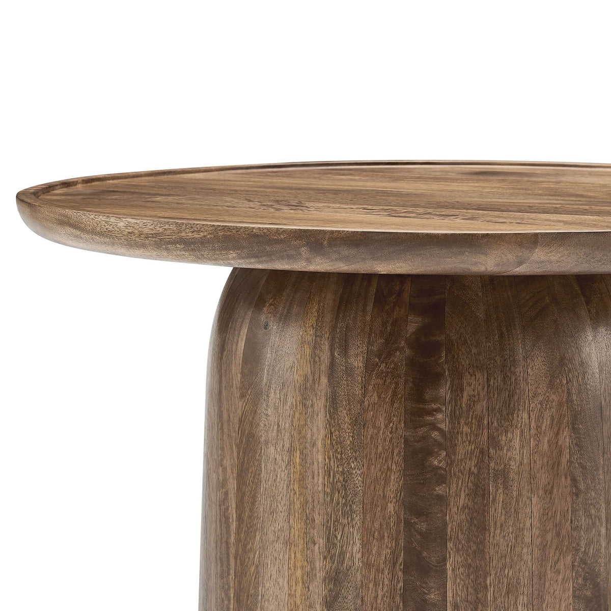 Holloway 30in Round Mango Wood Coffee Table by Modway in warm brown finish on Tampa Home & Garden Store