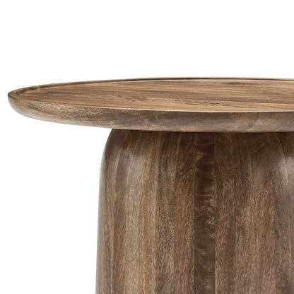 Holloway 30in Round Mango Wood Coffee Table by Modway in warm brown finish on Tampa Home & Garden Store