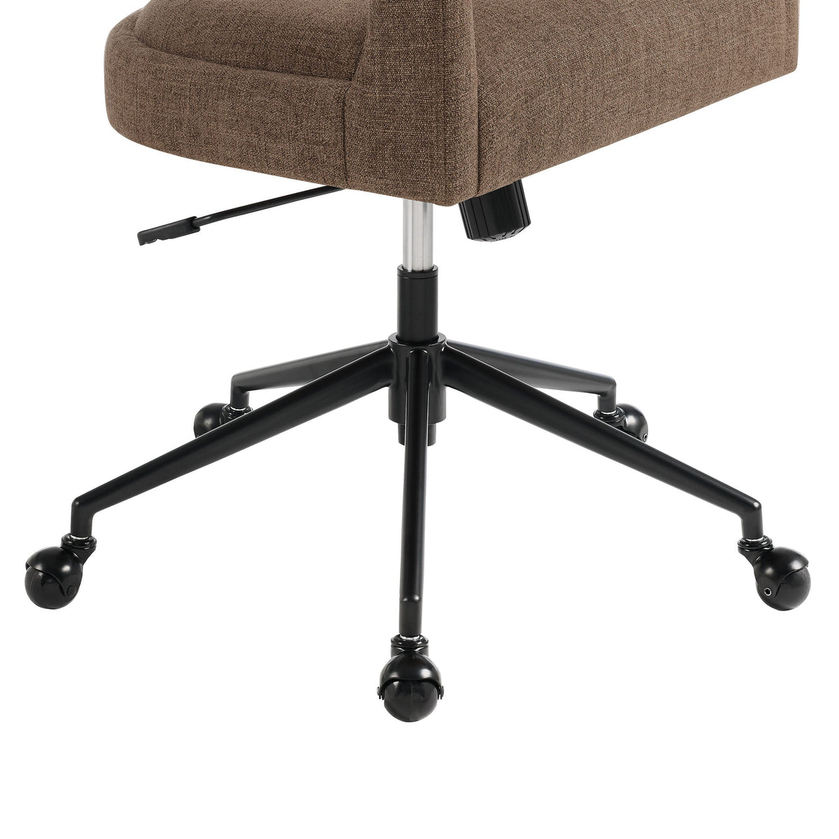 Pinnacle Upholstered Office Chair by Modway, brown textured fabric, black five-point base on Tampa Home & Garden Store