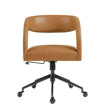 Pinnacle vegan leather office chair by Modway in tan with padded back on Tampa Home & Garden Store