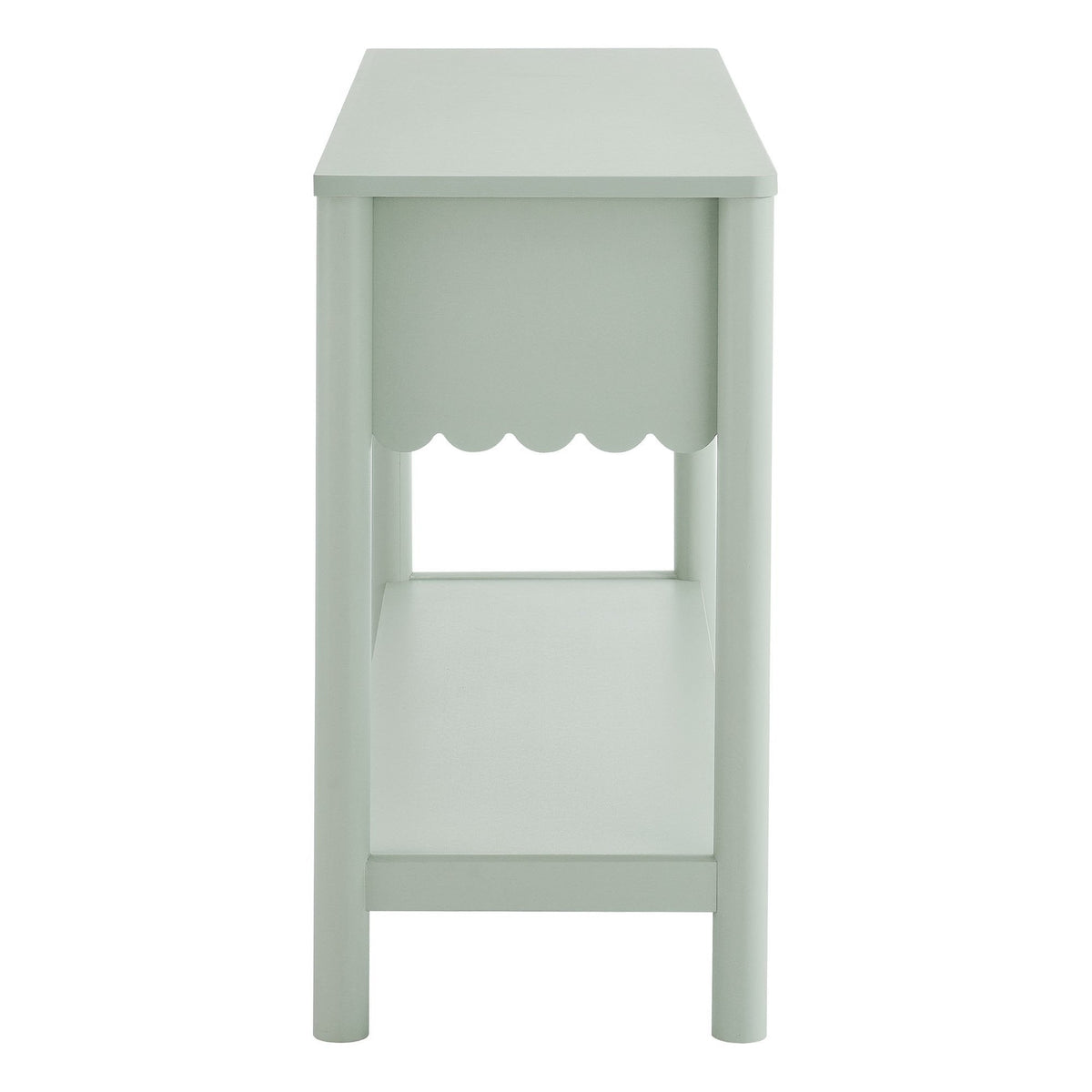 Emmeline 3-drawer scalloped console table in sage green by Modway for HouseOfZazla on Tampa Home & Garden Store