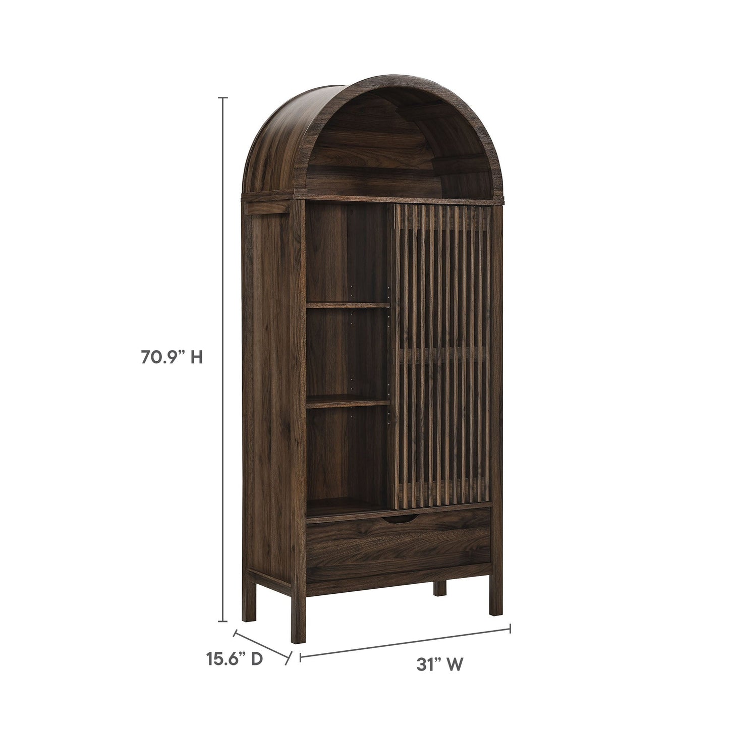 Modway Vaughn Cabinet for Display and Home Use