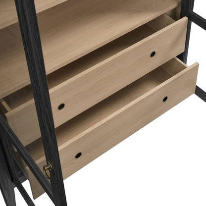Nolan Wood Storage Cabinet with Arched Doors