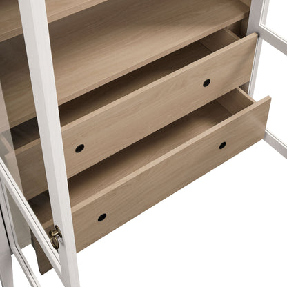 Nolan Wood Storage Cabinet with Arched Doors