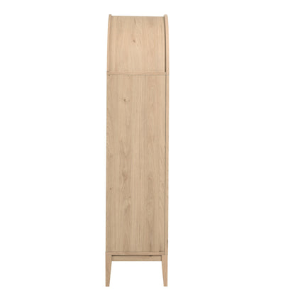 Nolan Wood Storage Cabinet with Arched Doors