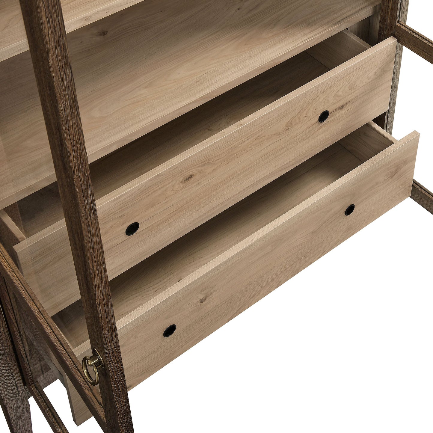 Nolan Wood Storage Cabinet with Arched Doors