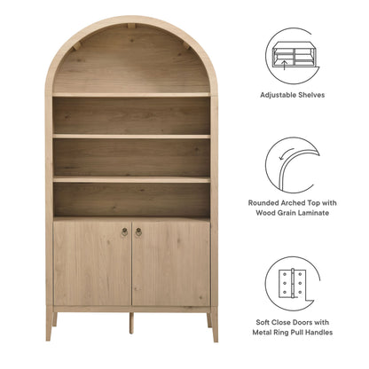 Modway Nolan Arched Storage And Display Cabinet