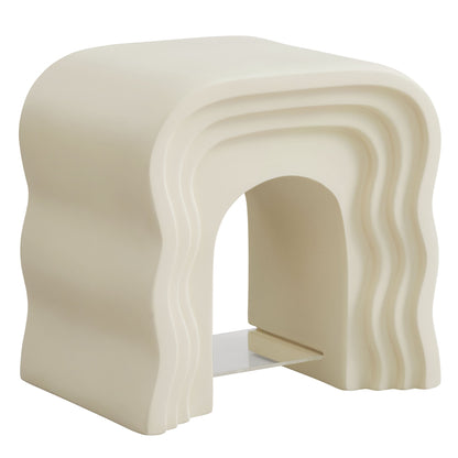 Jorin Squiggle Side Table cream sculptural nightstand with arches by Modway on Tampa Home & Garden Store