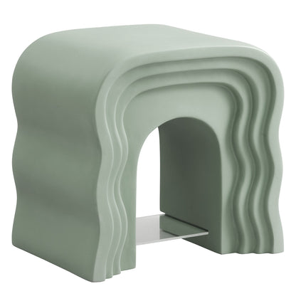Jorin Squiggle Side Table sage green layered rounded form nightstand Modway HouseOfZazla on Tampa Home & Garden Store