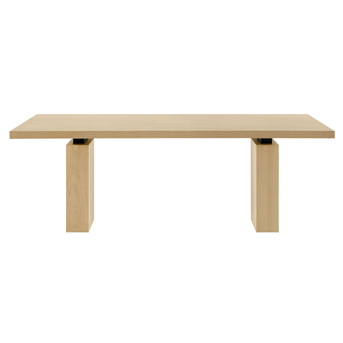 Piston 82in rectangular wood dining table natural oak finish with chunky square legs by Modway on Tampa Home & Garden Store